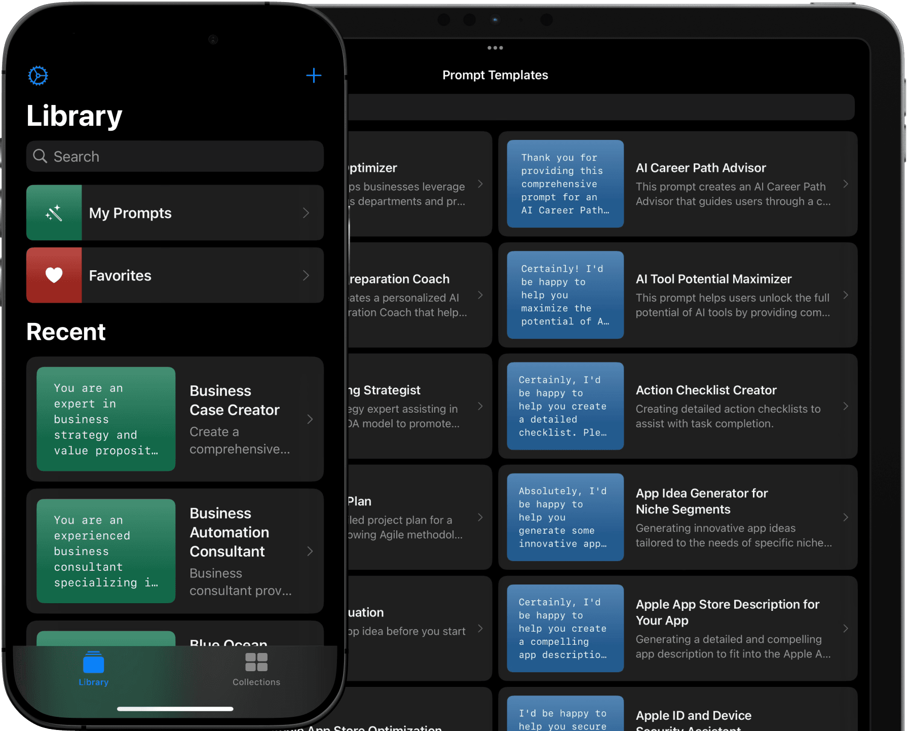 PromptKit App Screenshot on iPhone